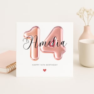 Biglietto di auguri per il 14° compleanno di una ragazza, biglietto di auguri per il 14° compleanno di una figlia, biglietto di auguri per il 14° compleanno di una nipote, biglietto di auguri per il 14° compleanno, compleanno per la nipote