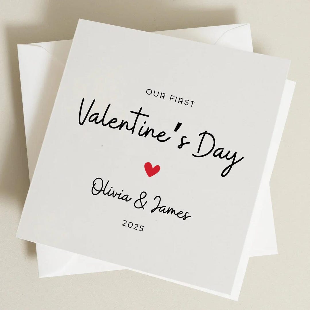 First Valentines Day Husband, Husband Valentines Card, First Valentines ...