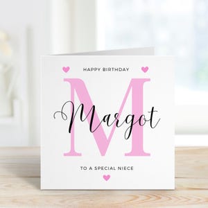 Pour une nièce spéciale, carte d'anniversaire nièce, jolie carte nièce, carte d'anniversaire pour nièce, pour elle, cadeau d'anniversaire nièce, anniversaire nièce spécial