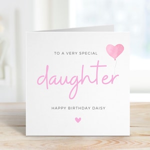 Tochter Geburtstagskarte für Sie, spezielle Tochter Geburtstagskarte, Geburtstagsgeschenk für Tochter, Tochter Geburtstagsgeschenk, von Mama und Papa