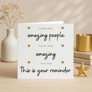 You're Amazing Card, Thank You Card, This Is Your Reminder You're Amazing, Congrats Card, Personalised Card, Amazing Friend, Friend Card