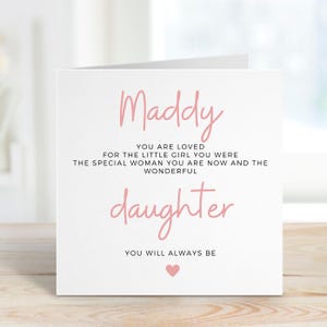 Tochter Geburtstagskarte für Sie, spezielle Tochter Geburtstagskarte, Geburtstagsgeschenk für Tochter, Tochter Geburtstagsgeschenk, von Mama und Papa