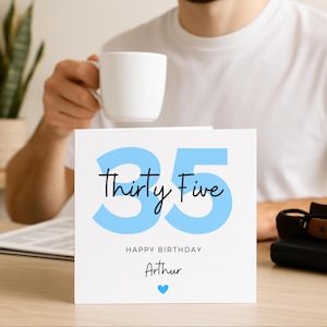 35th Birthday Card For Men, 35th Birthday Card For Son, 35th Birthday For Grandson, 35th Birthday For Husband, Birthday Card For Brother