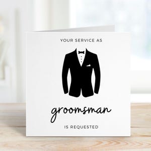 ¿Serás mi padrino de boda? Tarjeta de propuesta de padrino de boda, lindo regalo de propuesta de padrino de boda para hermano, para amigo, para niño, sé mi padrino de boda