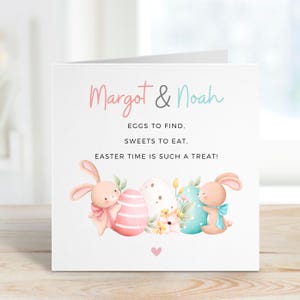 Tarjeta de Pascua para hermanos, La Pascua es un regalo, Tarjeta de Pascua para niña, Tarjeta de Pascua para niño, Tarjeta de Pascua feliz, Tarjeta de Pascua para niños