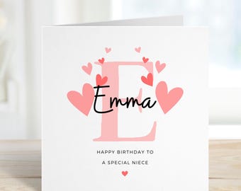 Carte d'anniversaire pour nièce, carte d'anniversaire nièce, carte d'anniversaire nièce, joyeux anniversaire nièce, carte d'anniversaire spéciale nièce, cadeau pour nièce, nièce