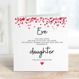 Tochter Geburtstagskarte für Sie, spezielle Tochter Geburtstagskarte, Geburtstagsgeschenk für Tochter, Tochter Geburtstagsgeschenk, von Mama und Papa