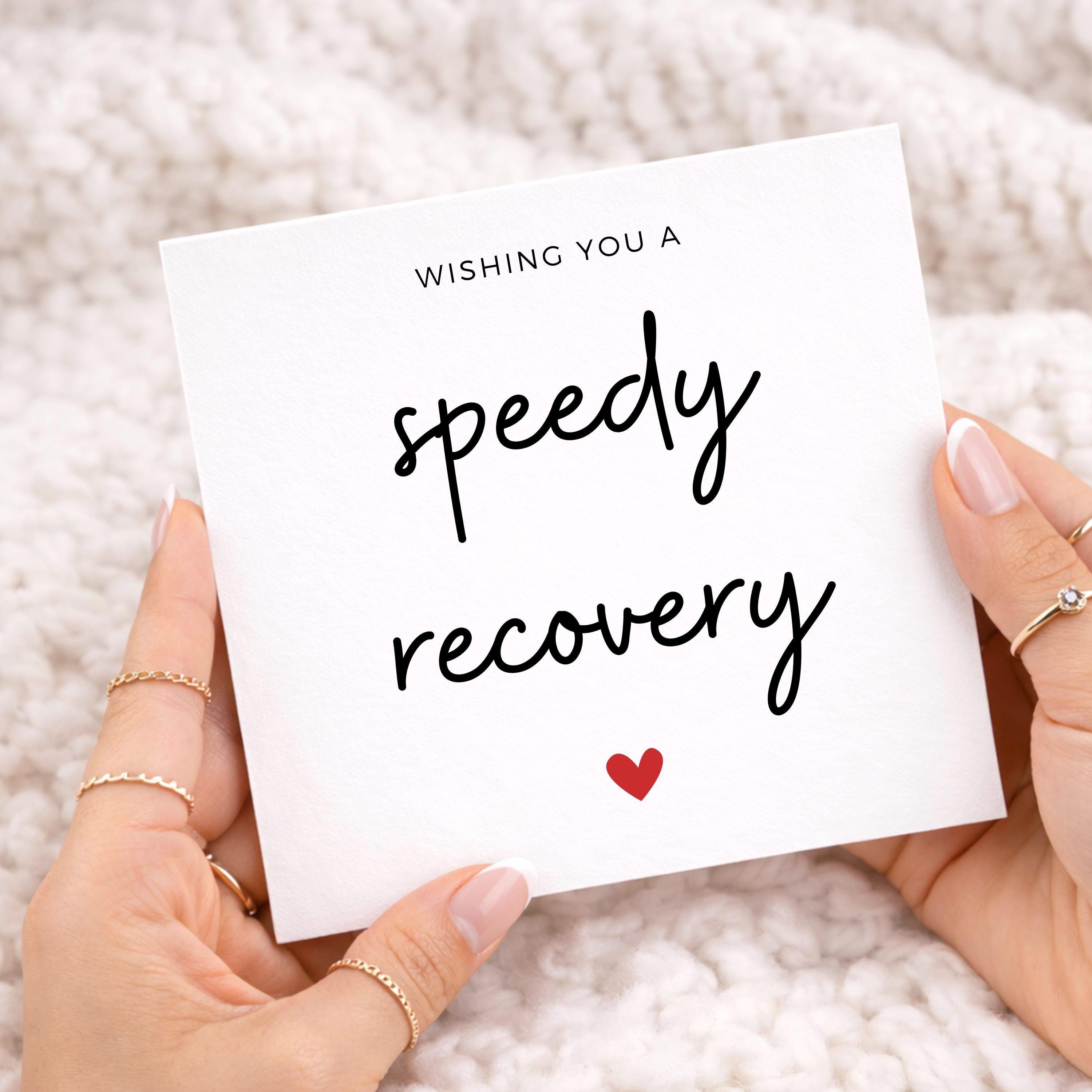 Get Well Soon Card, Speedy Recovery Card, Feel Better Gift