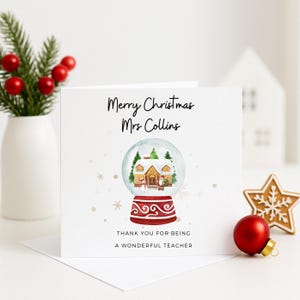 Kerstkaart leraar, kerstkaart voor leraren, kerstcadeaus leraar, gepersonaliseerde kerstkaart leraar, kerstkaart leraar, kerstkaart leraar