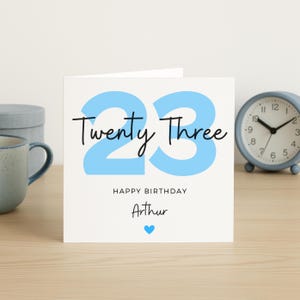 Carte de 23e anniversaire, carte de 23e anniversaire de fils, cadeau de 23e anniversaire pour lui, carte de 23e anniversaire pour lui, frère, neveu, petit-fils, ami