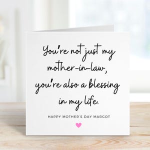 Schoonmoeder Moederdagkaart, Happy Mothers Day Card, kaart voor Moederdag, Schoonmoeder Moederdagkaarten, speciale schoonmoederkaart