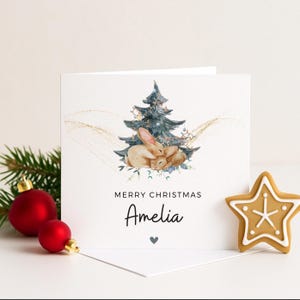 Personalisierte Weihnachtskarte Tochter, Kinder Weihnachtskarte, Kleinkind Weihnachtskarte, Weihnachtskarte, Weihnachtskarten für Kinder