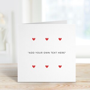 Personalisierte Karte, benutzerdefinierte Valentinstagskarte für ihn, personalisierte Valentinstagskarte für Freund, Freundin, personalisiertes Valentinstagsgeschenk