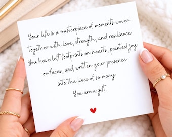 You Are A Gift, Beautiful Poem For Friend, You're Amazing Card, Thank You Card, Congrats Gift, Amazing Friend, Bestie