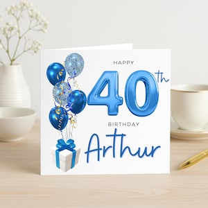 40th Birthday Card, Birthday Card For Men, Birthday Card For Him, 40th Birthday Husband, Birthday Card For Him, 40th Birthday Card For Son