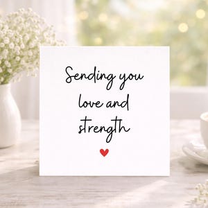 愛と強さを送る - お悔やみカード、あなたを想うカード