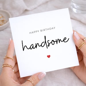 Hermosa tarjeta de cumpleaños para mi novio y esposo.