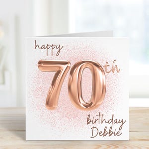 70er Geburtstagskarte für Frauen, 70er Geburtstagsgeschenk für Frauen, personalisierte 70er, Oma 70er Geburtstagskarte, Für Mama, Oma 70er Geburtstagskarte