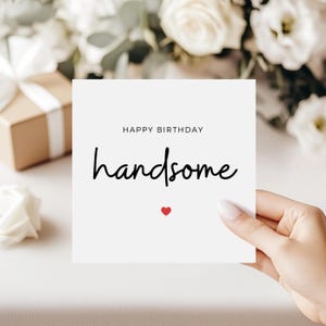 Tarjeta de feliz cumpleaños, tarjeta de cumpleaños para mi esposo, tarjeta de feliz cumpleaños para mi novio, para mi novio, regalo de cumpleaños para mi esposo, tarjeta de cumpleaños para mi prometido
