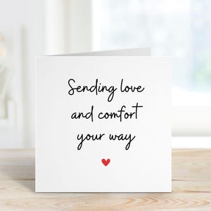 Une pensée pour vous, une carte pour un ami, une carte en cas de deuil, un cadeau de sympathie pour un ami, un cadeau d'amour et de réconfort à votre façon, une pensée pour vous