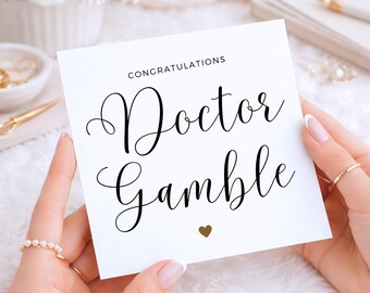 Personalised Doctor Graduation Card – Congratulations Medical School