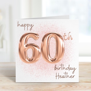 60. Geburtstagskarte für Frauen, 60. Geburtstagsgeschenk für Frauen, personalisierte 60., Schwester 60.Geburtstagskarte, Für Mama, Mama 60.Geburtstagskarte