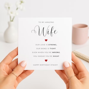 Cartão de aniversário engraçado para esposa, cartão de aniversário para esposa, presente de aniversário para esposa, cartão de aniversário de piada para esposa, feliz aniversário para esposa, cartão de aniversário divertido para esposa
