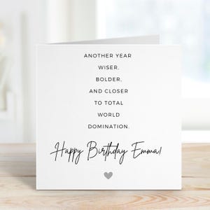 Carte d'anniversaire drôle, carte d'anniversaire unique, carte d'anniversaire pleine d'esprit, carte de célébration, cadeau d'anniversaire original, carte amusante pour un ami, sarcastique de naissance