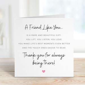 Un ami comme vous, carte de remerciement ami, merci meilleur ami, carte d'amis, meilleurs amis, ami incroyable, carte d'ami, cadeau meilleur ami