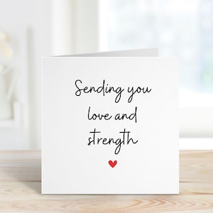 Biglietto di auguri "Pensando a te" per un amico, biglietto di auguri per il lutto di un amico, regalo di condoglianze per un amico, ti mando amore e forza, regalo "Pensando a te" per loro