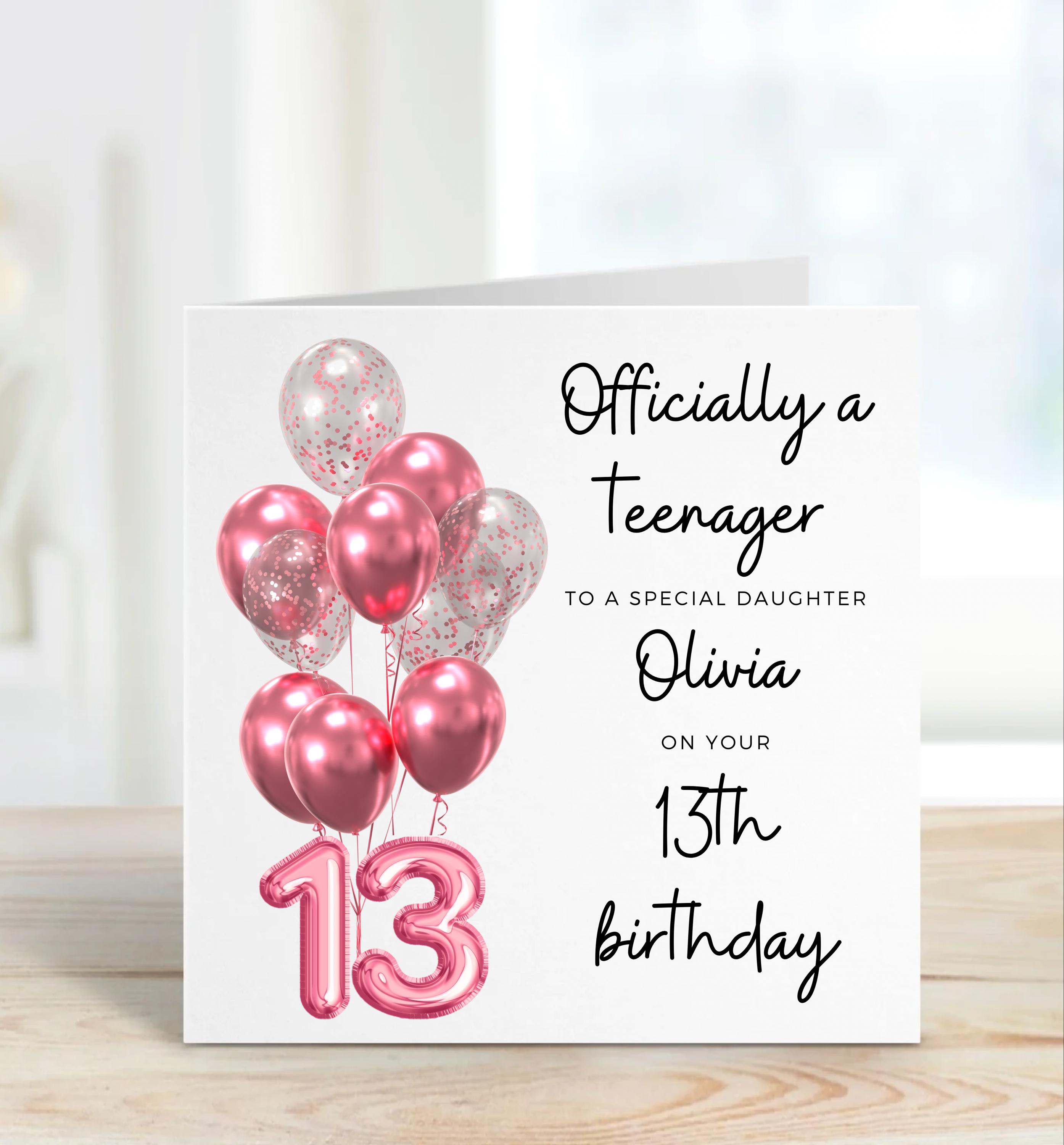 Póster «Regalo Oficial De Cumpleaños Número 13 Para Niñas O Niños 13, image size:2789x3000