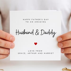 Para un esposo y papá increíbles, tarjeta del Día del Padre, tarjeta para papá, regalo del Día del Padre, regalo para papá, tarjeta para el Día del Padre, poema para papá