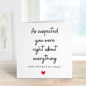 Tarjeta divertida para el Día de la Madre, Tarjeta para mamá increíble, Tarjeta para el Día de la Madre, Tarjeta linda para el Día de la Madre, Tarjeta para el Día de la Madre