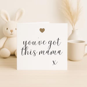 Carte de grossesse avec une amie, carte de nouvelle maman, vous avez cette maman, cadeau de baby shower, carte de félicitations de grossesse, carte de positivité pour la nouvelle maman