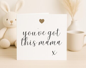 Carte de grossesse avec une amie, carte de nouvelle maman, vous avez cette maman, cadeau de baby shower, carte de félicitations de grossesse, carte de positivité pour la nouvelle maman