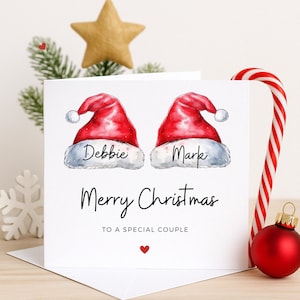 Spezielle Paar Weihnachtskarte, Weihnachtskarte Paar, Sie beide Weihnachtskarten, Freunde Weihnachtskarte, personalisierte Freunde Weihnachtskarte