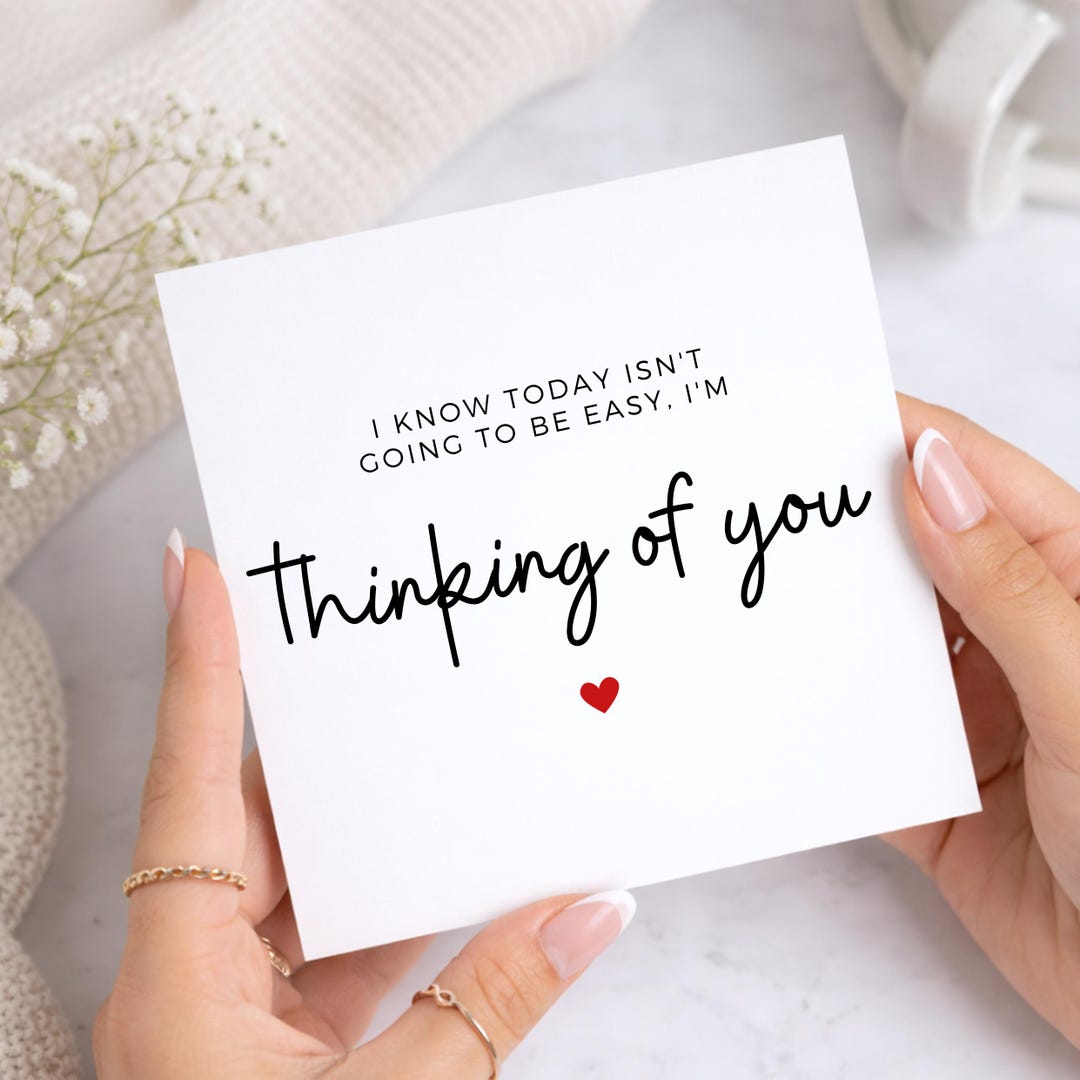 Thinking of You - Sympathy Card, Encouragement Card, Grief Card - Etsy