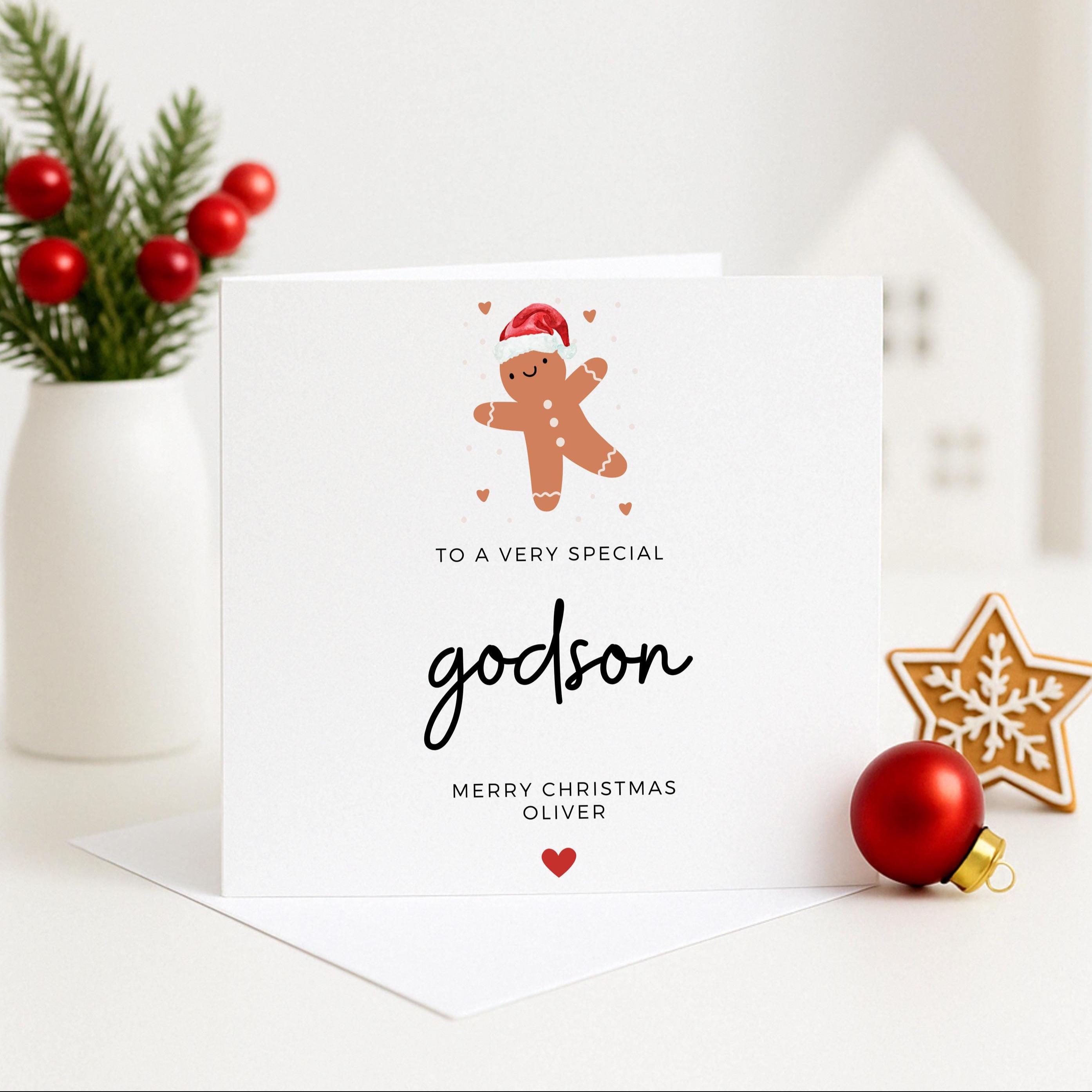 Personalised Mario Christmas Card Son Grandson Nephew Brother