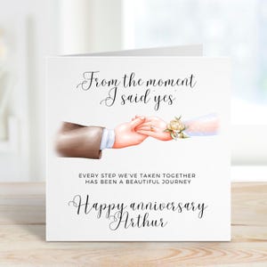 Tarjeta de viaje de bodas, hermosa historia de amor, felicitaciones de matrimonio, tarjeta de regalo de boda, hito de la pareja, felices para siempre, recién casados