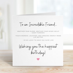 Unglaubliche Freund Geburtstagskarte, Geburtstagskarte für Freund, Freund Geburtstag, Geburtstagskarte für Freund, schöne Freundkarte, Freund Geburtstag
