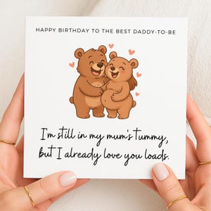 Gelukkige verjaardag aan de beste aanstaande papa, verjaardagskaart voor papa to be, nieuwe papa verjaardagskaart, cadeau papa, verjaardagskaart voor nieuwe papa