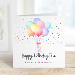 Carte d'anniversaire tantine fabuleuse, carte d'anniversaire personnalisée pour tante, carte d'anniversaire spéciale tante, cadeau d'anniversaire tante, pour elle, jolie carte tante