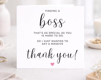 Tarjeta de agradecimiento al jefe, tarjeta de despedida del jefe, tarjeta de agradecimiento por dejar el trabajo, tarjeta de agradecimiento al gerente