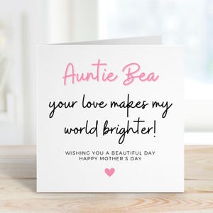 Tarjeta del día de la madre para la tía, regalos, tarjetas del día de la madre para la tía, feliz día de la madre tía, tía especial, para la tía, día de la madre tía