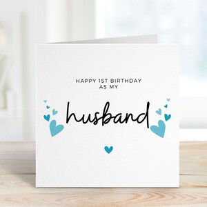 Carte d'anniversaire mari, carte d'anniversaire pour mari, carte de joyeux anniversaire mari, carte d'anniversaire mari personnalisée, cadeau d'anniversaire mari
