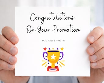 Congratulations On Your Promotion Card, New Job, Well Done, Work Colleague