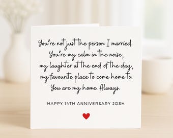 Biglietto D'auguri Per Il 14° Anniversario Di Matrimonio A Forma - Foto 13