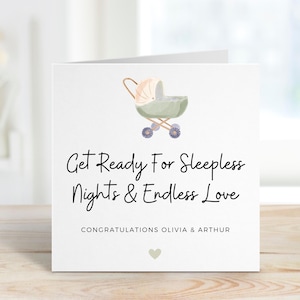 Carte pour les nouveaux parents, Parcours de parentalité, Carte bébé amusante, Cadeau de baby shower, Parents pour la première fois, Future maman et futur papa, Arrivée de bébé