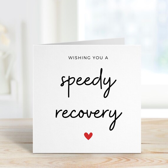 Get Well Soon Card, Speedy Recovery Card, Get Well Soon Card For Friend, Boyfriend Get Well Soon, Feel Better Card, Kids Get Well Card