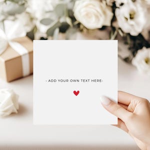 Fügen Sie Ihren eigenen Text hinzu, benutzerdefinierte Grußkarte für Freund, personalisierte Geburtstagskarte, für Freund, Freundin, benutzerdefinierte Karten, personalisiertes Geschenk